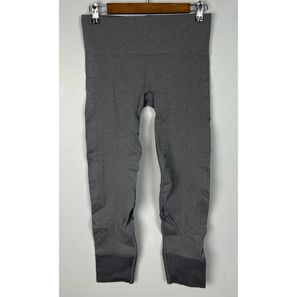 Lululemon Ebb To Street Seamless Athletic Gym Pants Heathered Slate Gray Size 6